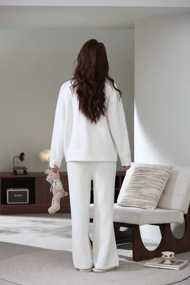ชุด Homewear ขนแกะนุ่มสำหรับผู้หญิง