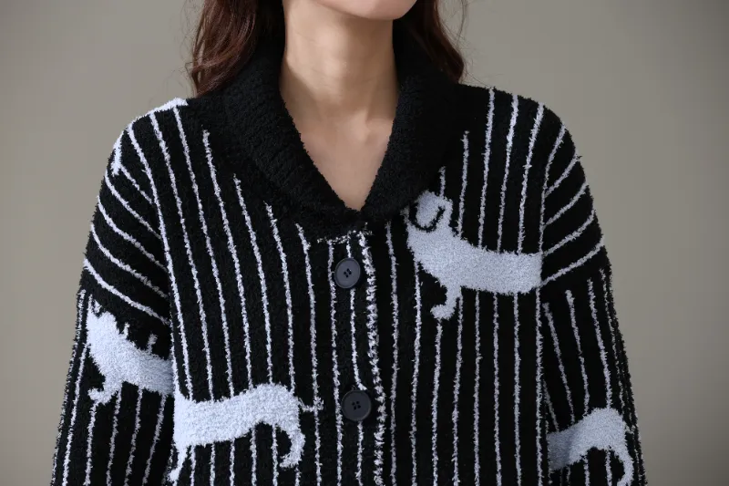 ชุดสูท Homewear ขนแกะนุ่มสำหรับผู้หญิง